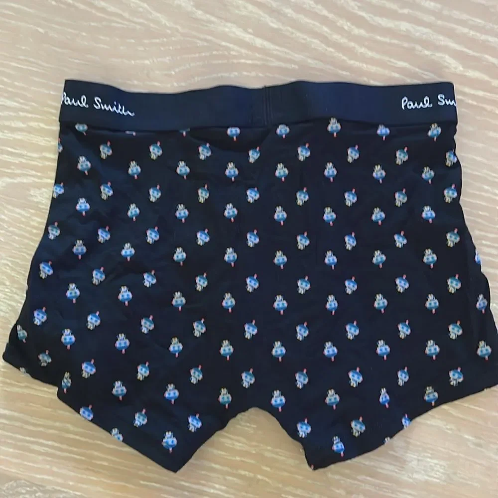 Paul Smith Single Organic Cotton Trunk Boxer Brief Robot Size Small, NWT